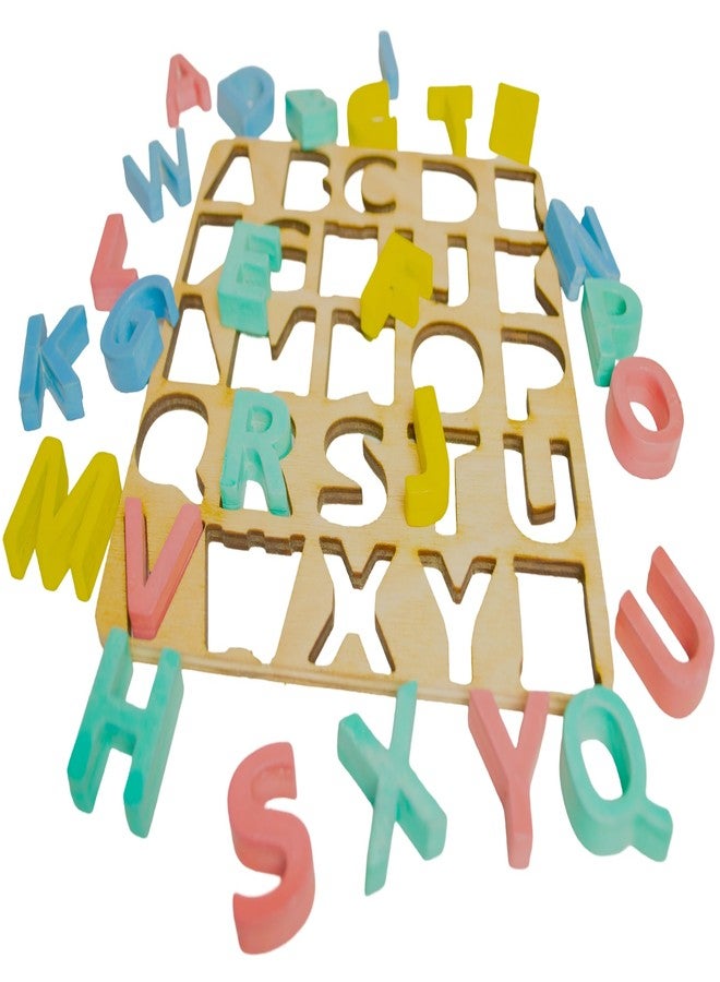 Techny Birds Technybirds Kids Wooden Learning Educational ABCD Board for Baby, Activity Toys for Toddlers & Preschoolers | ABCD Puzzle Set | Puzzle Toys for 2 Years Old Boys & Girls (Alphabets, Numbers) - Image 3